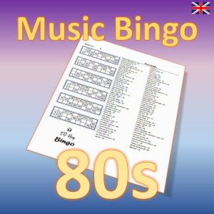 80s Music Bingo