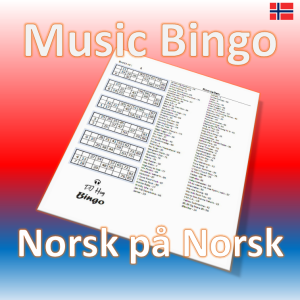 Music Bingo Norsk på Norsk