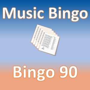 90 Music bingo
