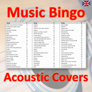 Music Bingo 75 Acoustic Covers songlist
