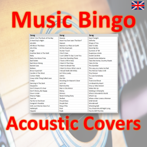 Music Bingo Acoustic Covers songlist