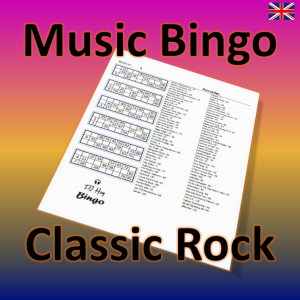 Music Bingo Classic Rock