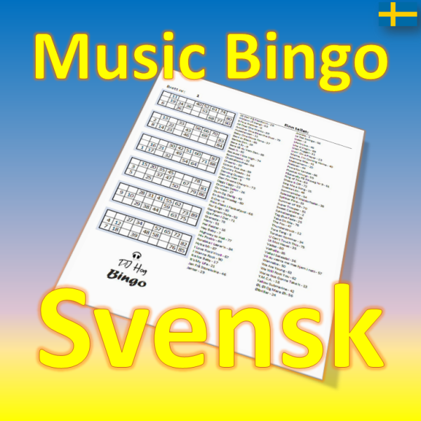 Music Bingo Svensk
