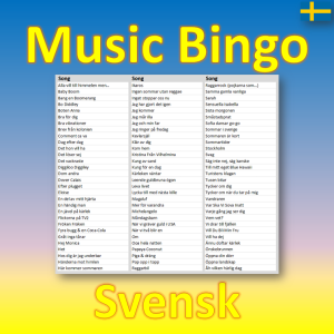 Music Bingo Svensk