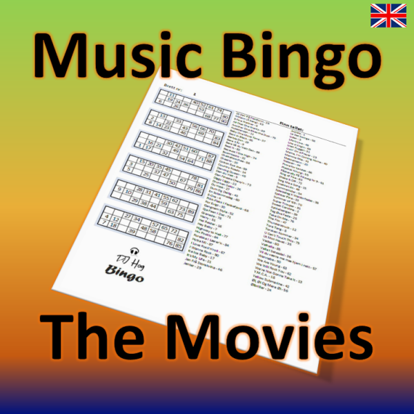 Music Bingo The Movies