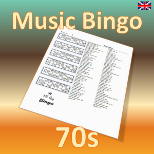 Music Bingo 70s