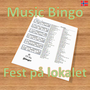 Music Bingo Fest på lokalet