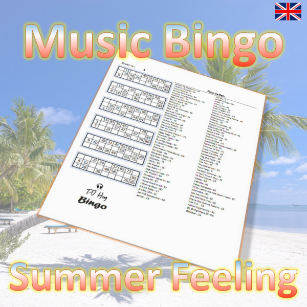 Music Bingo Summer Feeling