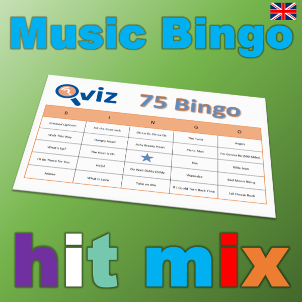 hit mix music bingo 75