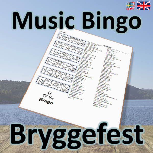 musikk bingo bryggefest