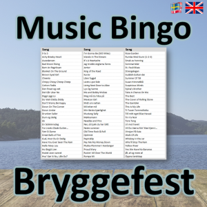 musikk bingo bryggefest songlist