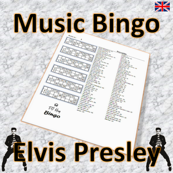 music bingo elvis presley