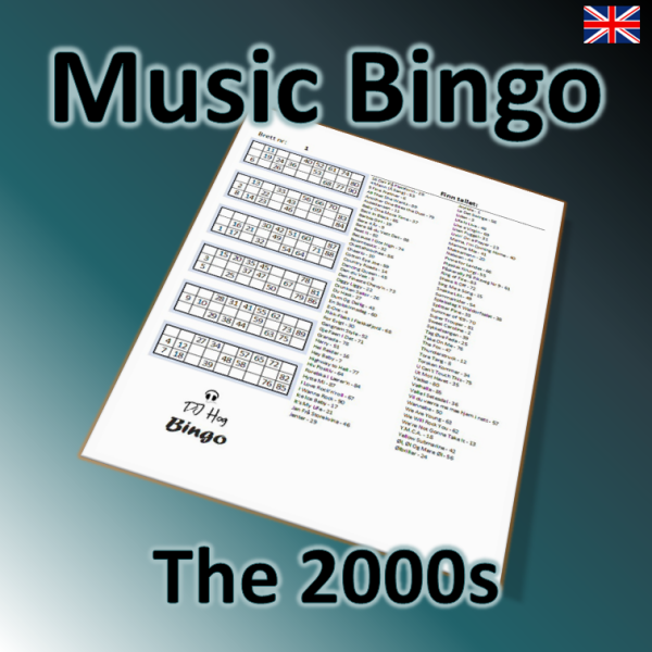 The 2000s music bingo