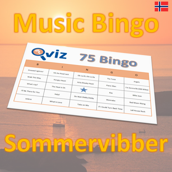 sommervibber music bingo