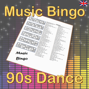 music bingo 90s dance