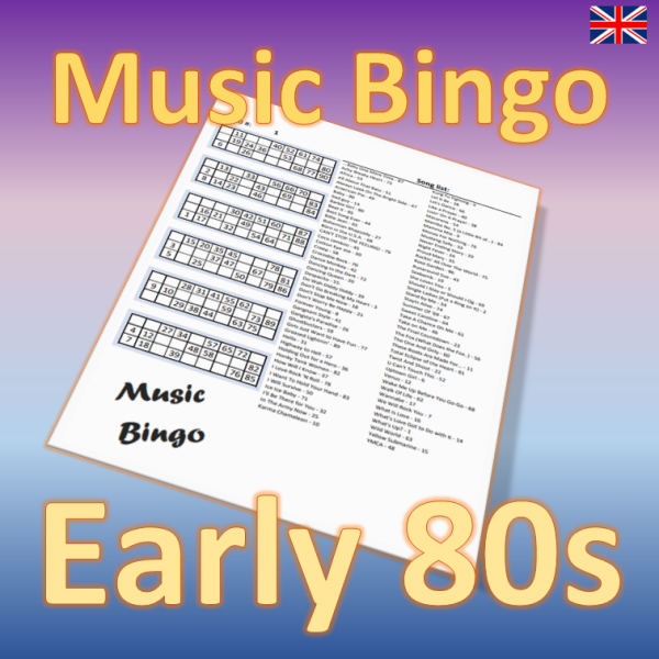 music bingo early 80s