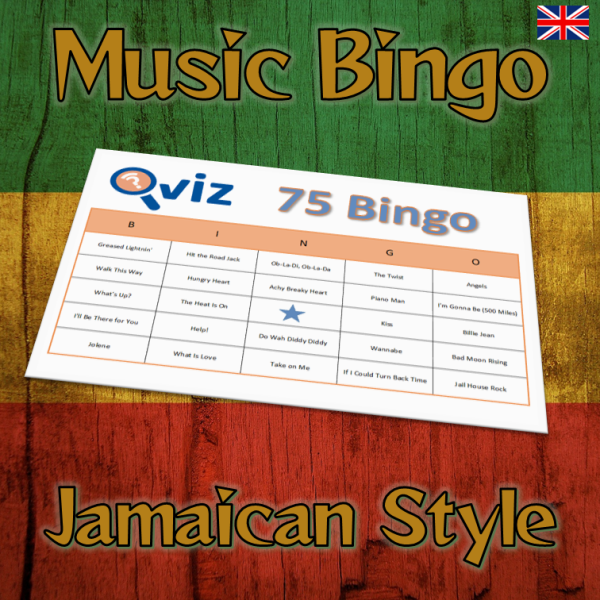 jamaican style reggae music bingo 75