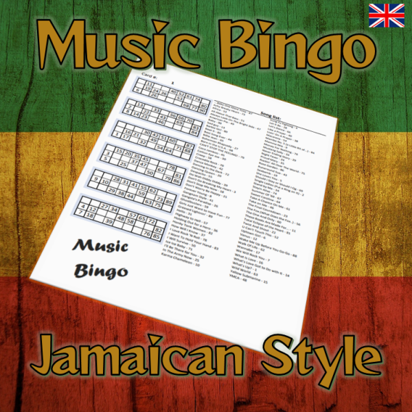 jamaican style reggae music bingo