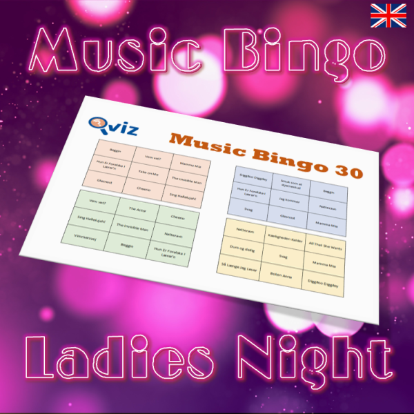 music bingo 30 ladies night