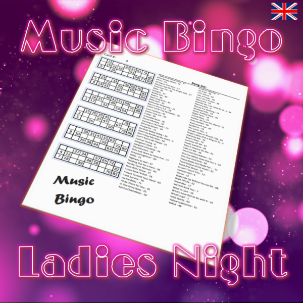 music bingo ladies night