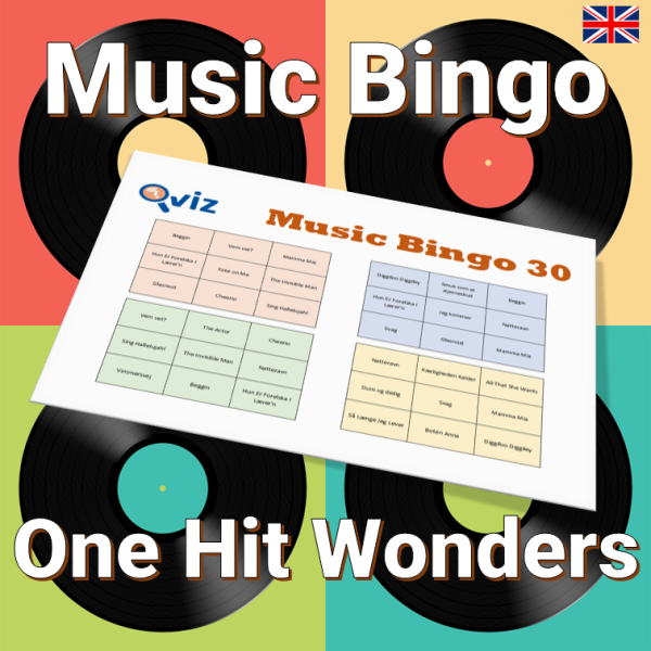music bingo 30 one hit wonders