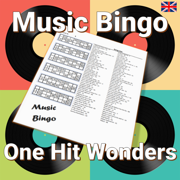 music bingo one hit wonder
