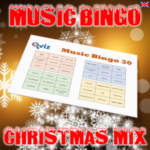 music bingo 30 christmas mix