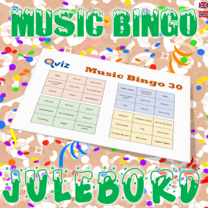 musikk bingo 30 julebord