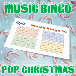 music bingo pop christmas