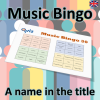 I denne musikkbingoen får du en spilleliste med 30 sanger som alle har et navn i tittelen. Du får med PDF fil med 100 bingobrett og link til Spotify spilleliste.