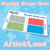 Kombinasjon av musikk bingo og quiz med tema artister og hvilket land de kommer fra. Test dine gjesters kunnskaper innen musikk og se om de klarer å koble artist til riktig land. Ypperlig aktivitet for selskapet.