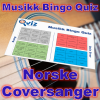 Kombinasjon av musikk bingo og quiz med tema coversanger på norsk. Test dine gjesters kunnskaper innen musikk og se om de klarer å koble sang til riktig artist. Ypperlig aktivitet for selskapet.