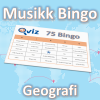 I denne musikkbingoen får du en spilleliste med 75 sanger som har et stedsnavn i tittelen. Du får med PDF fil med 100 bingobrett og link til Spotify spilleliste.