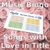 Musikkbingo med 30 sanger som alle har ordet "Love" i tittelen. Du får med PDF fil med 100 bingobrett og link til Spotify spilleliste.