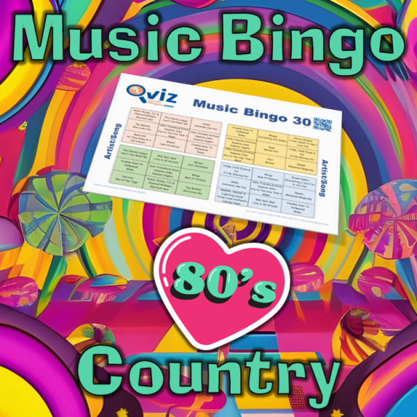 80s Country Songs Musikk Bingo 30 inneholder 30 country sanger fra åttitallet, og vil kunne gi en nostalgisk opplevelse for deg og dine venner.