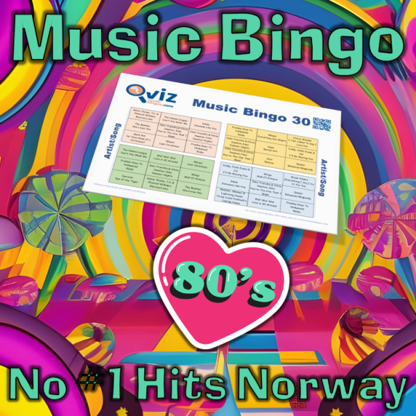 80s No #1 Hits Norway Musikk Bingo 30 inneholder 30 sanger som alle har toppet VG lista i åttiårene, og passer for deg som vil mimre tilbake til 80 tallet.