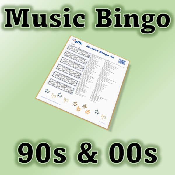 Denne bingoen tar deg tilbake til årene fra 1990 til 2009. Her får du servert noen av de største hitsa fra denne perioden.