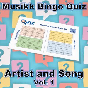 Kombinasjon av musikk bingo og quiz der du skal koble artist til sang. Test dine gjesters kunnskaper innen musikk og se om de klarer å koble artist og sang.
