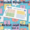 Kombinasjon av musikk bingo og quiz der du skal koble artist til sang. Test dine gjesters kunnskaper innen musikk og se om de klarer å koble artist og sang.