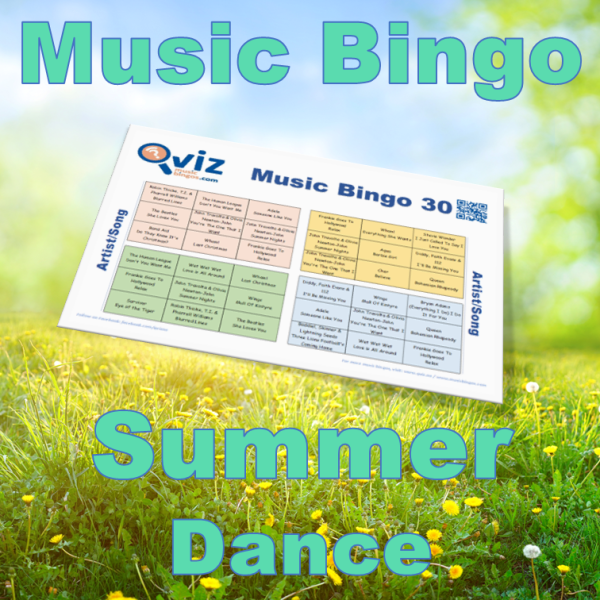 Med Summer Dance Musikk Bingo 30 får du en musikk bingo som inneholder 30 sanger som lokker frem både sommerfølelsen og lysten til å danse.