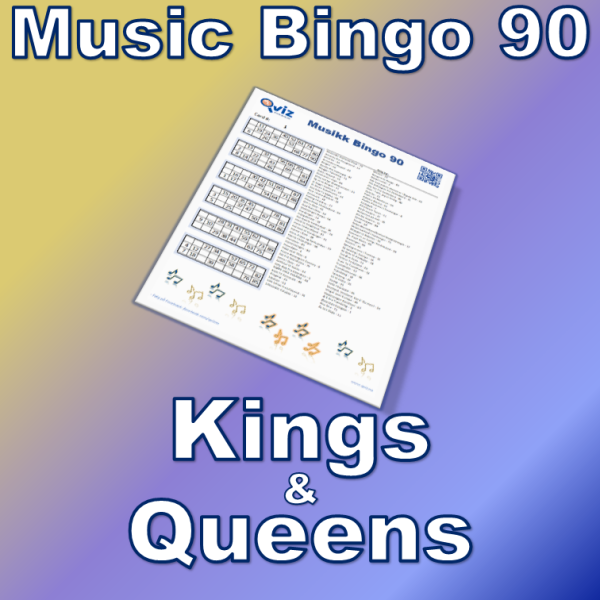 Qviz.no - Kings and Queens - Music Bingo 90