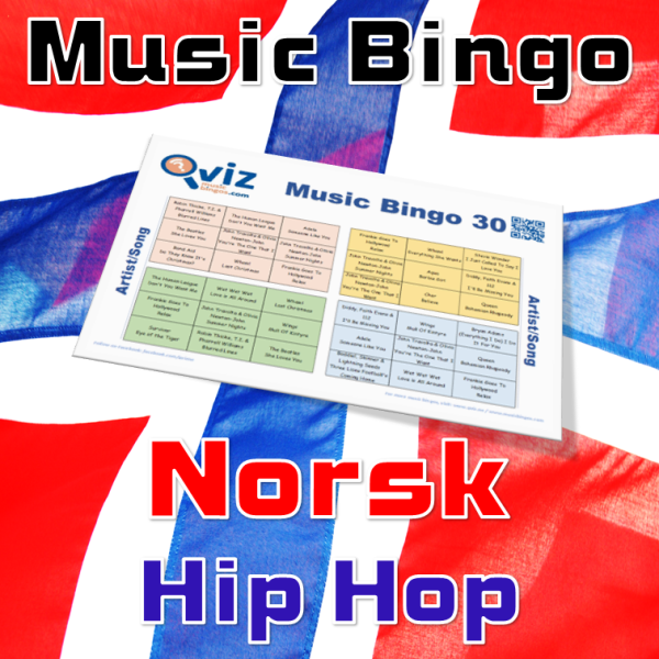 Norsk Hip Hop musikk bingo 30 inneholder 30 sanger fra norske hip hop artister. Sanger som vil få deg til å rykke i dansefoten og sende stemningen i taket.