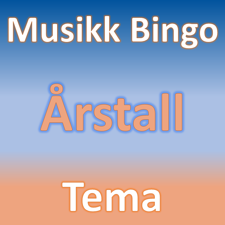 Musikk bingo tema Årstall