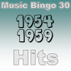 Bli med på en reise tilbake til 50 åra! Denne musikkbingoen gir deg de meste spilte sangene dette tiåret. PDF med kort og link til spilleliste følger med.