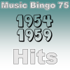 Bli med på en reise tilbake til 50 åra! Denne musikkbingoen gir deg de meste spilte sangene dette tiåret. PDF med kort og link til spilleliste følger med.