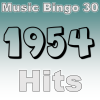 Bli med på en reise tilbake til 1954! Denne musikkbingoen gir deg de meste spilte sangene dette året. PDF med bingokort og link til spilleliste følger med.