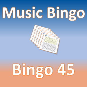 45 Music Bingo
