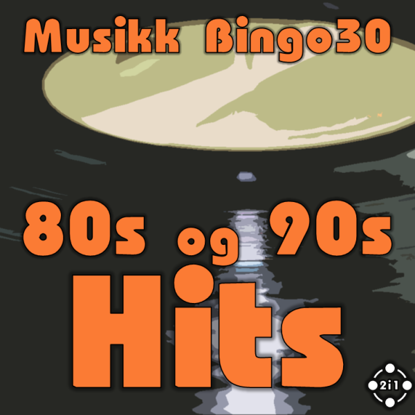 80s og 90s Hits Musikk Bingo