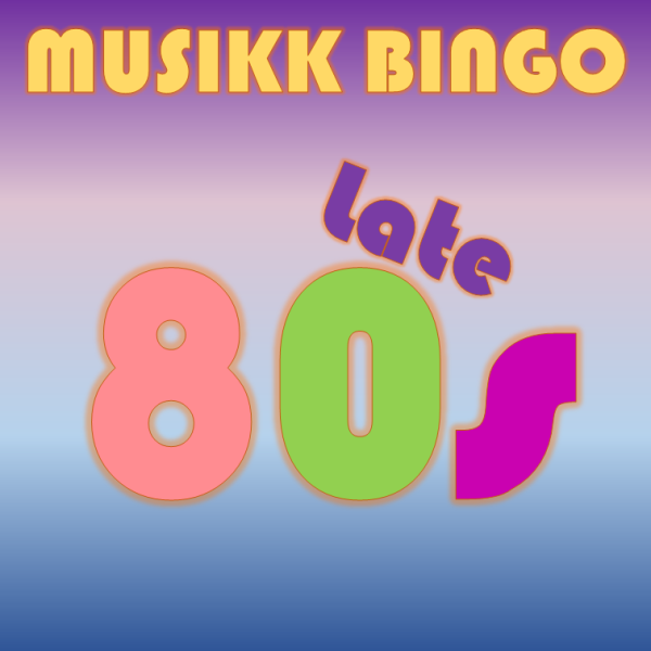 Late 80s Musikk Bingo Pakke