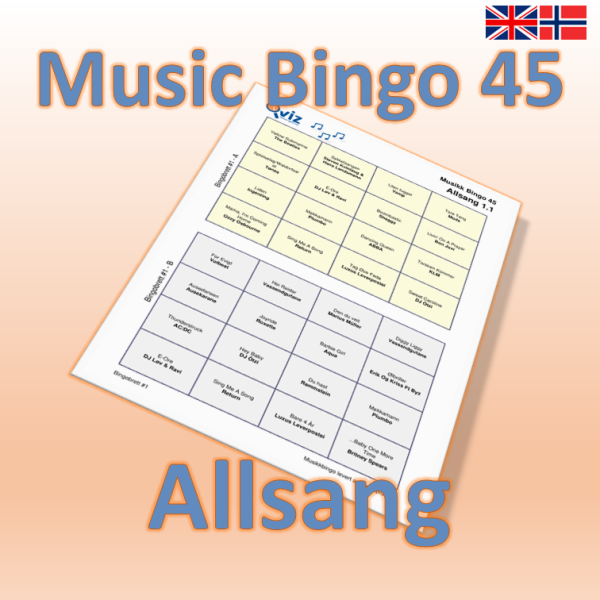 Allsang Musikk Bingo 45